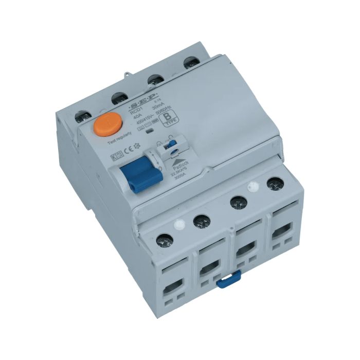 SEP aardlekschakelaar 4 polig 40A 30mA type B 10kA RCD1