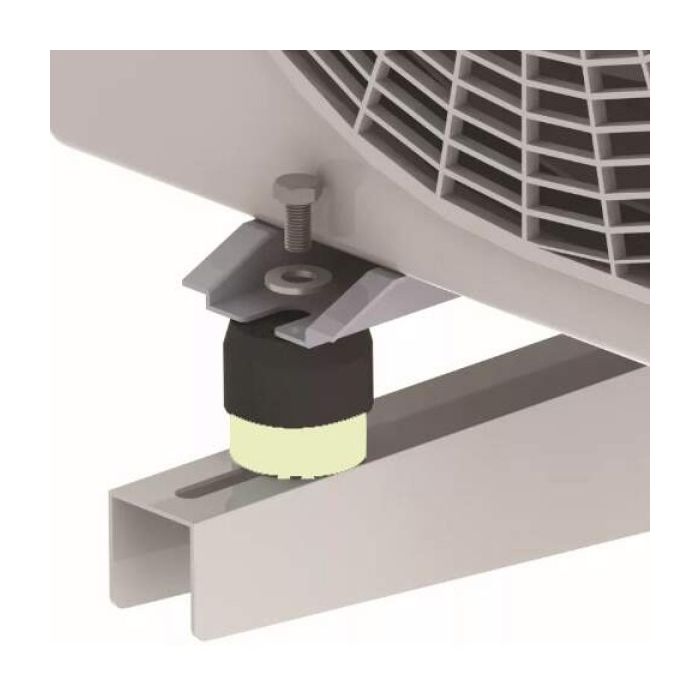 Soleco trillingsdemperset Bruin 70-120kg M8  (2x Wit + 2x Rood)