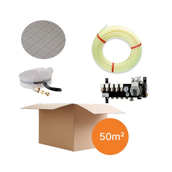 Inhoud vloerverwarmingspakket