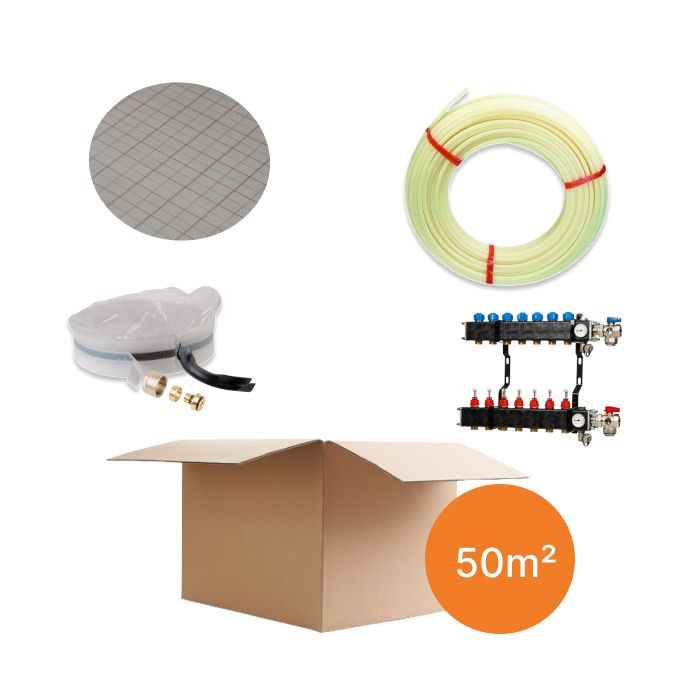 Inhoud vloerverwarmingspakket