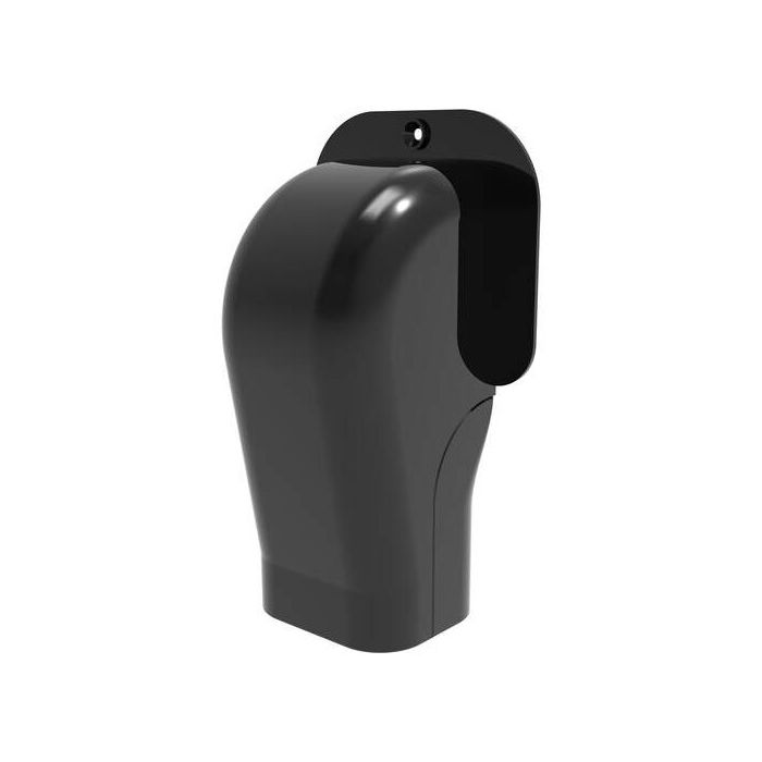 Leidinggoot airco muurdoorvoer zwart