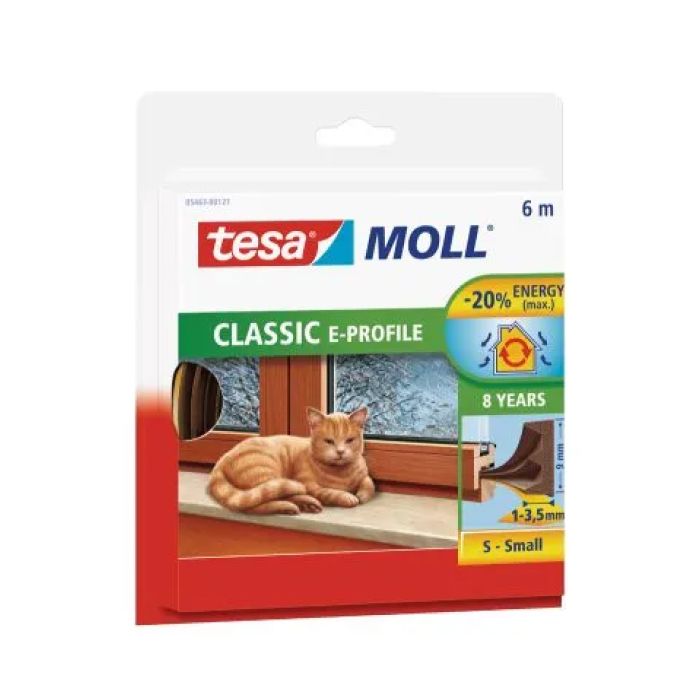 Tesa - Tochtstrip E Profiel - 6m x 1-3,5mm