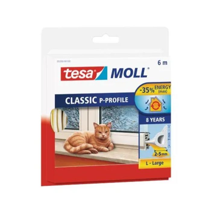 Tesa - Tochtstrip P Profiel - 6m x 2-5mm