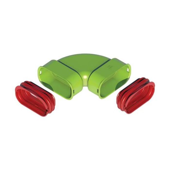 Ubbink Air Excellent AE35sc Bocht 90° horizontaal set