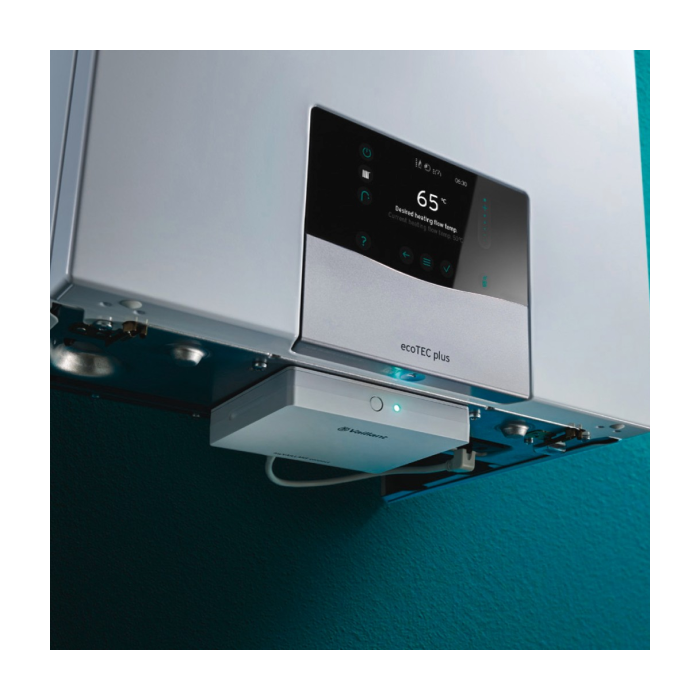 Plek voor monteren van de Vaillant Gateway: onder de cv-ketel