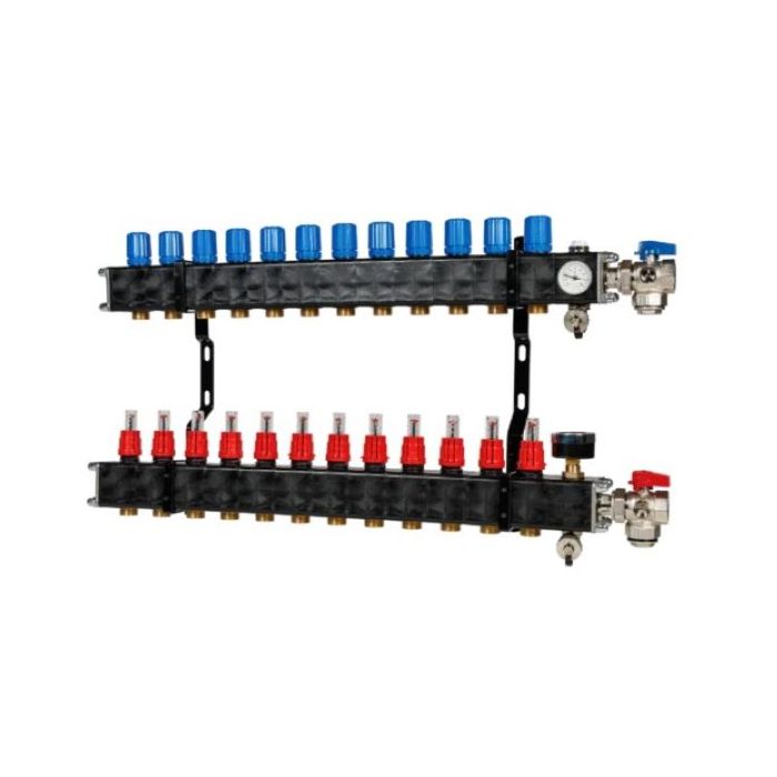 VTE composiet open verdeler - 12 groeps 