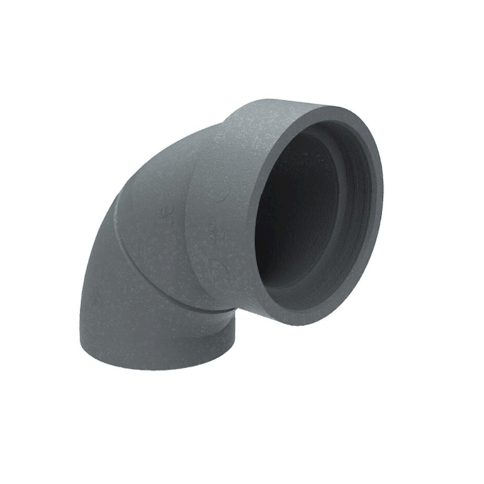 Burgerhout WTW geïsoleerde ventilatie bocht Epp 150mm mof 90grd