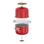 Flamco 18 liter expansievat rood