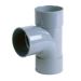 PVC T-stuk 40mm - hoek 90°