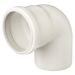 Ubbink rookgasbocht 87° - Ø80 mm - PP wit