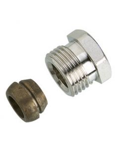 Danfoss knelset 1/2" x 15mm binnendraad - koper en staal