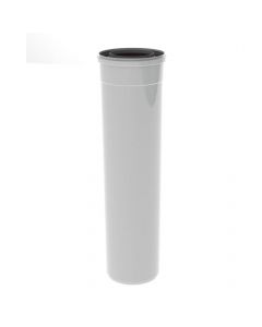 Burgerhout TwinSafe rookgaspijp 60/100mm concentrisch PP - 1000mm - wit
