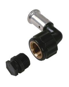 Henco kniekoppeling 90° 16x1/2 pers x binnendraad - 6PK-1604BP