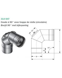 Burgerhout Spg Bocht 90° + Trappe Visite D.200