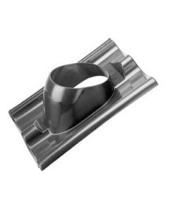 Burgerhout doorvoerpan 1-pans F verstelbaar - 150mm - zwart kunststof