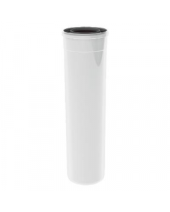 Burgerhout TwinSafe PP rookgaspijp - 60/100mm - 250mm - wit