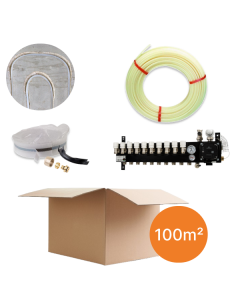Vloerverwarmingspakket 100m² - infrezen - cv-ketel