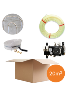 Vloerverwarmingspakket 20m² - infrezen - cv-ketel