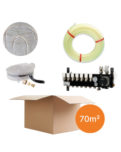 Vloerverwarmingspakket 70m² - infrezen - cv-ketel