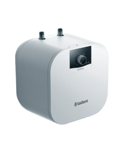 Zijaanzicht Vaillant keukenboiler 10 liter met bovenaansluiting