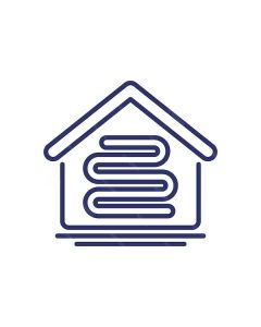 Vloerverwarmingspakket 80m² - draadstaal - warmtepomp