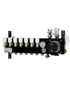 VTE SLIM verdeler vloerverwarming 7-groeps Grundfos pomp