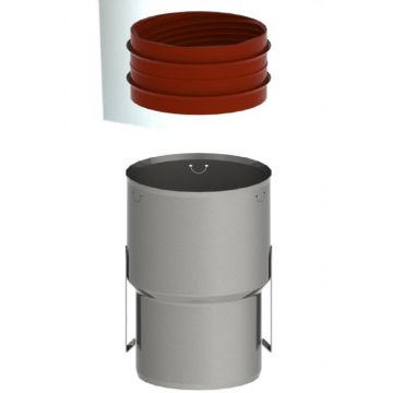 Burgerhout Koppelst Rvs 80-80 Spie-flex + Klemstrip