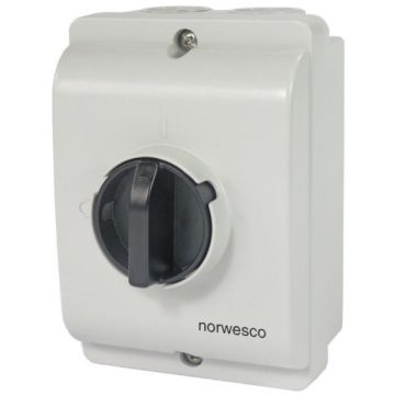 Norwesco ESWPX werkschakelaar 4-polig 16A IP65