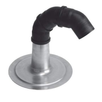 Anjo kabeldoorvoer Ø125mm aluminium plakplaat en 3 PP bochten