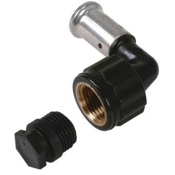 Henco kniekoppeling 90° 16x3/8 pers x binnendraad - 6PK-1603