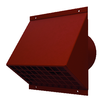 Burgerhout Ventilatie Muurrooster ø 125 Terra