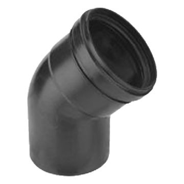 luchttoevoer bocht HR-ketel 80mm 45grd