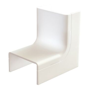 Canalit Binnenbocht met bodemstuk 25x13mm wit - 2 stuks