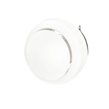 Vooraanzicht van de Brink toevoerventiel 125mm - Wit