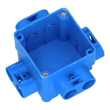 ABB centraaldoos vierkant zij invoer 55mm diep