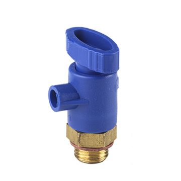 Comfort Line aftapper haaks knop 1/4" - 1 x buitendraad