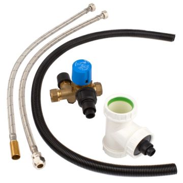 Universele aansluitset voor keukenboiler + inlaatcombinatie