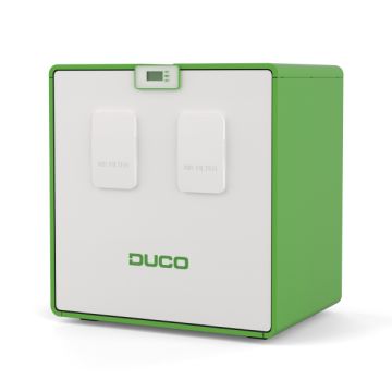 Vooraanzicht van de Duco DucoBox Energy Comfort Plus WTW D550 - Randaarde