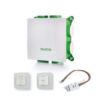 Duco DucoBox Silent alles-in-1 ventilatiebox - CO2- en vochtsensor - Eurostekker