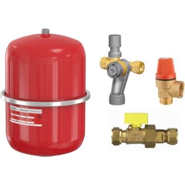 Flamco expansievat aansluitpakket rood - 18L 1-bar