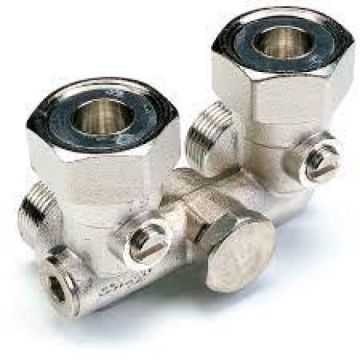 Comap H-onderblok recht 1-pijps 3/4" x M22 afsluitbaar