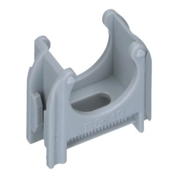 Schnable kunststof buisklem diameter 3/4" 19mm - grijs - 200 stuks