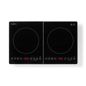 Nedis inductiekookplaat - 2 kookzones - 3500 W