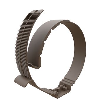 Ubbink Aerfoam beugel - 160-180-200mm - grijs