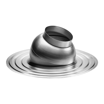 plakplaat voor scheef plat dak 0 tot 15 graden dakhelling tbv rookgaspijp 125mm voor een hr-ketel of voor een megavent 125mm ventilatiepijp
