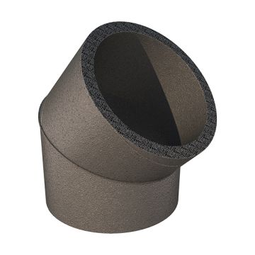 Ubbink Aerfoom geïsoleerd leidingsysteem bocht 45° - Ø160