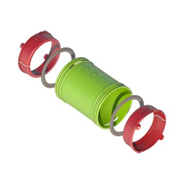 Ubbink Air Excellent AE48c koppelstuk set