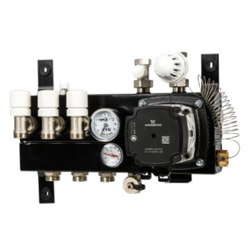 VTE SLIM verdeler vloerverwarming 3-groeps Grundfos pomp