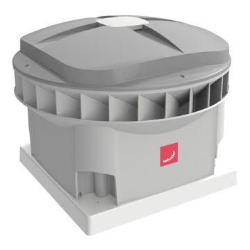 Vooraanzicht van de Zehnder ComfoRoof MX Manual 110 dakventilator