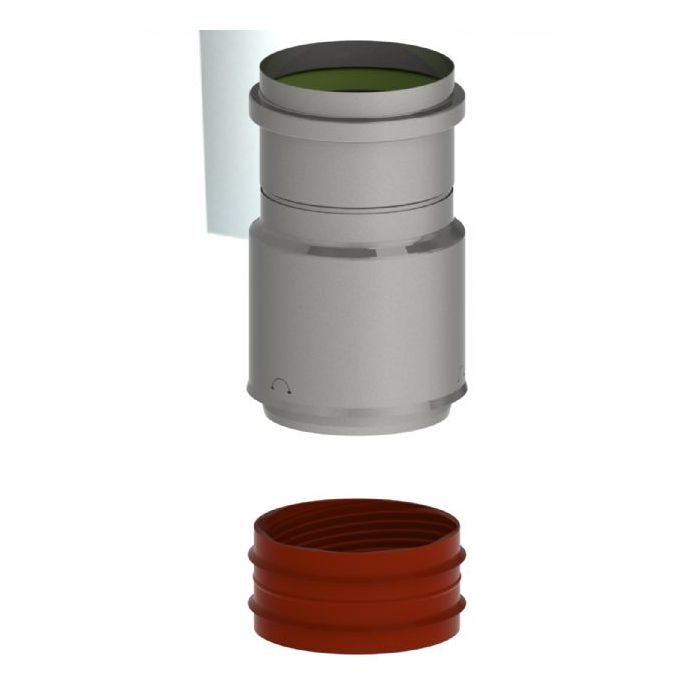 Burgerhout Koppelst Rvs 80-80 Flex-mof